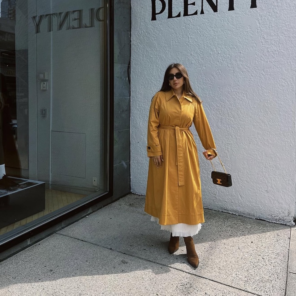 COS Mustard Long Sleeve Dress - Picture 2 of 5
